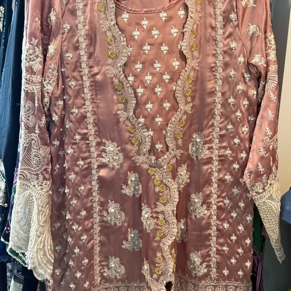 Pakistani designer shalwar Kameez sana safinaz asim jofa Maria b used medium Eid - Picture 5 of 16